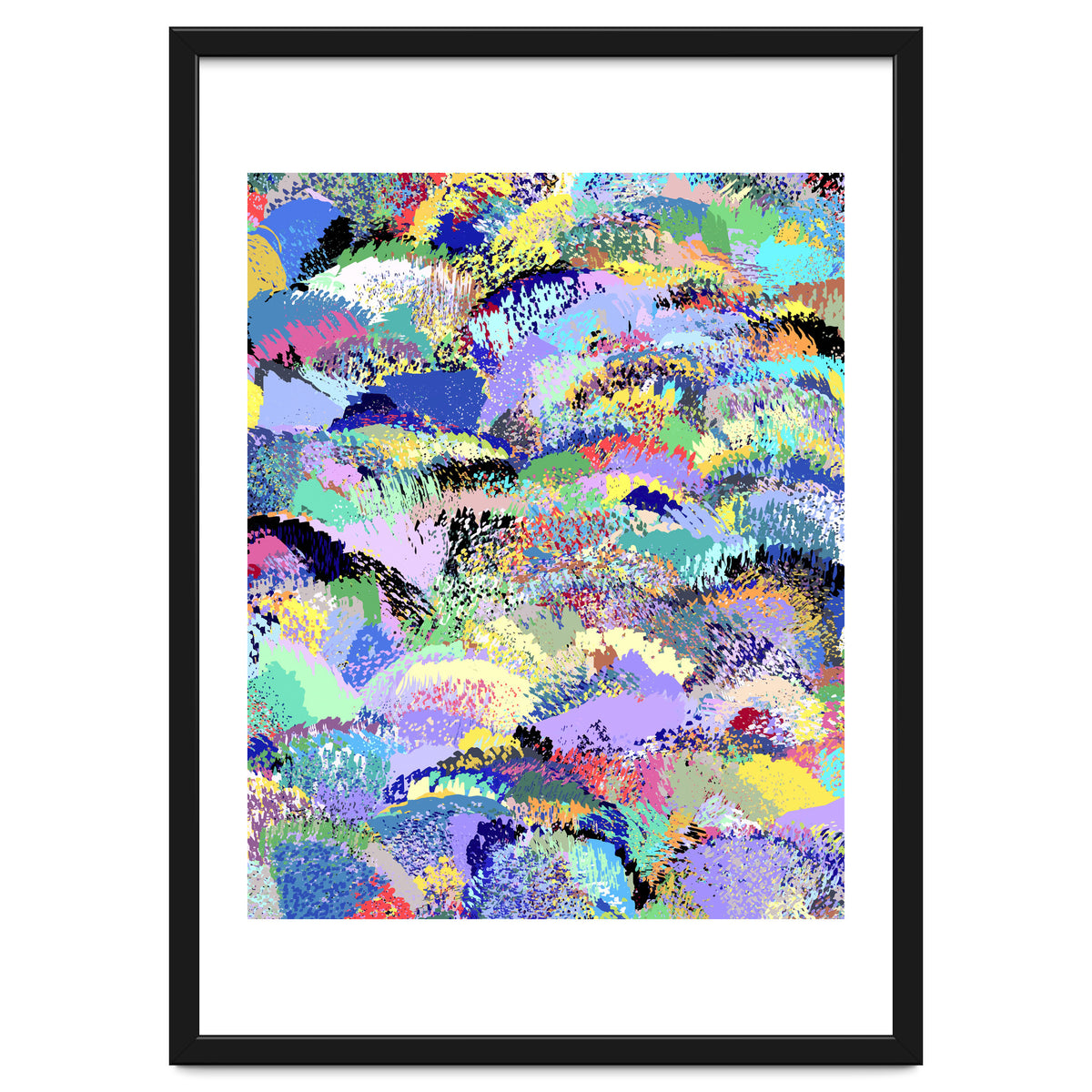 Lavender Soul Garden, Botanical Jungle Bohemian Nature Illustration, Plants Forest PaintingGarden