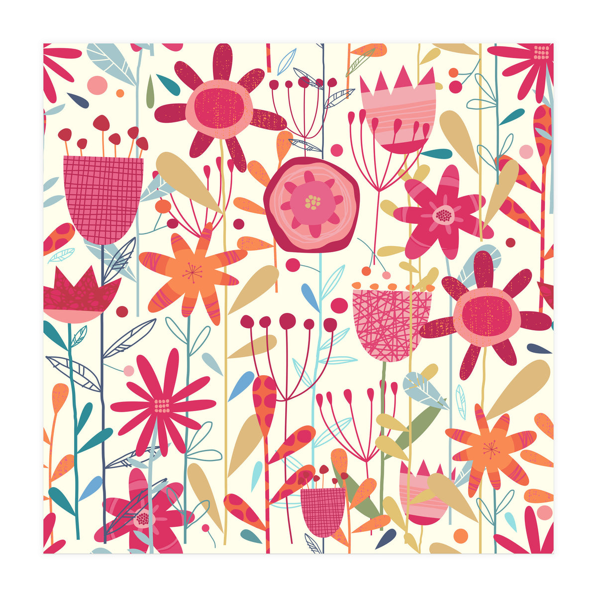 Wild Weeds And Flowers (Print Only)