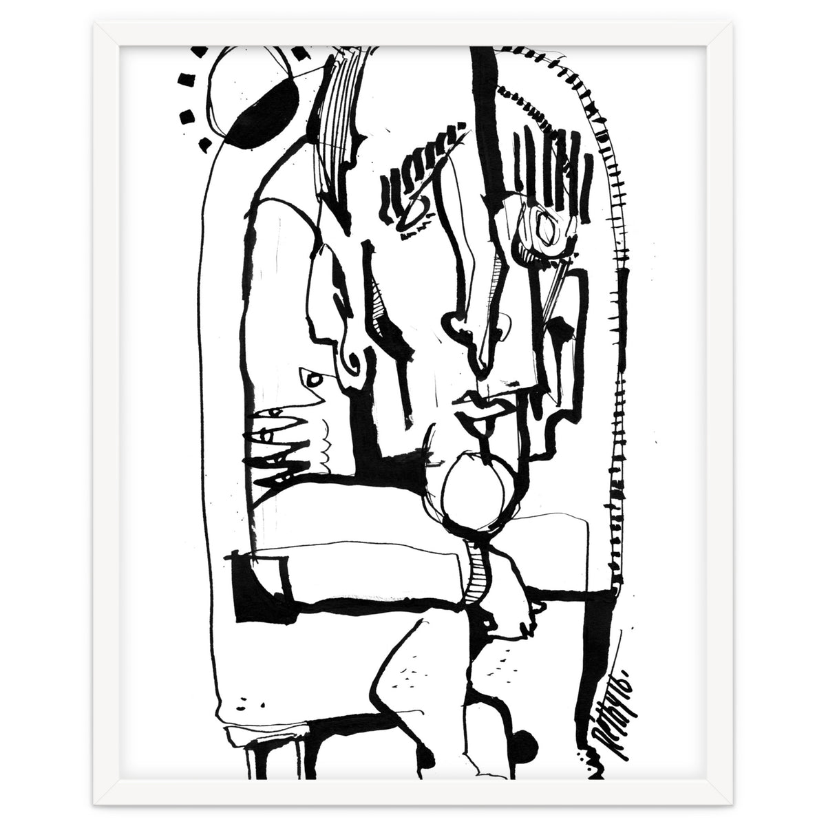 Freezing in Sunlight - b&w