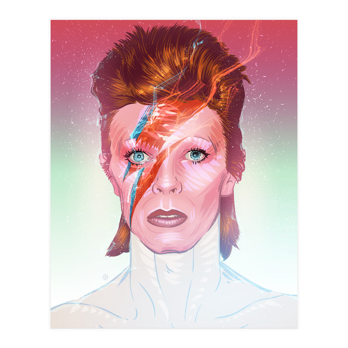 David Bowie Ziggy Stardust (Print Only)