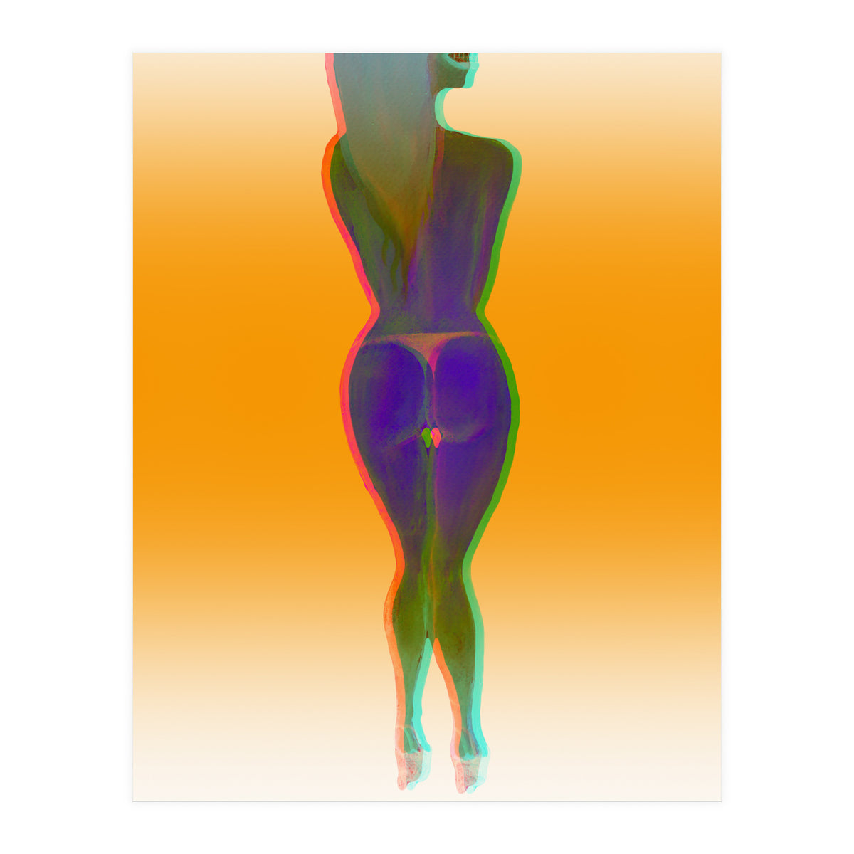 Chica Rosada 1b 3d (Print Only)