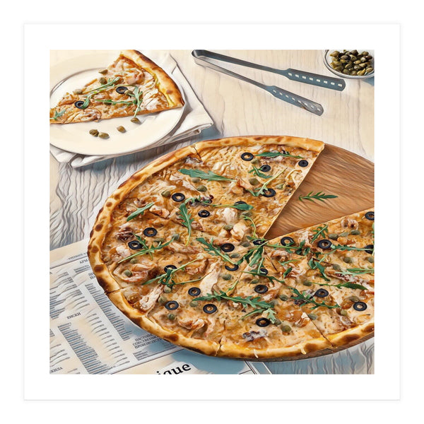 A Pizza A Day Takes The Sadness Away (Print Only)