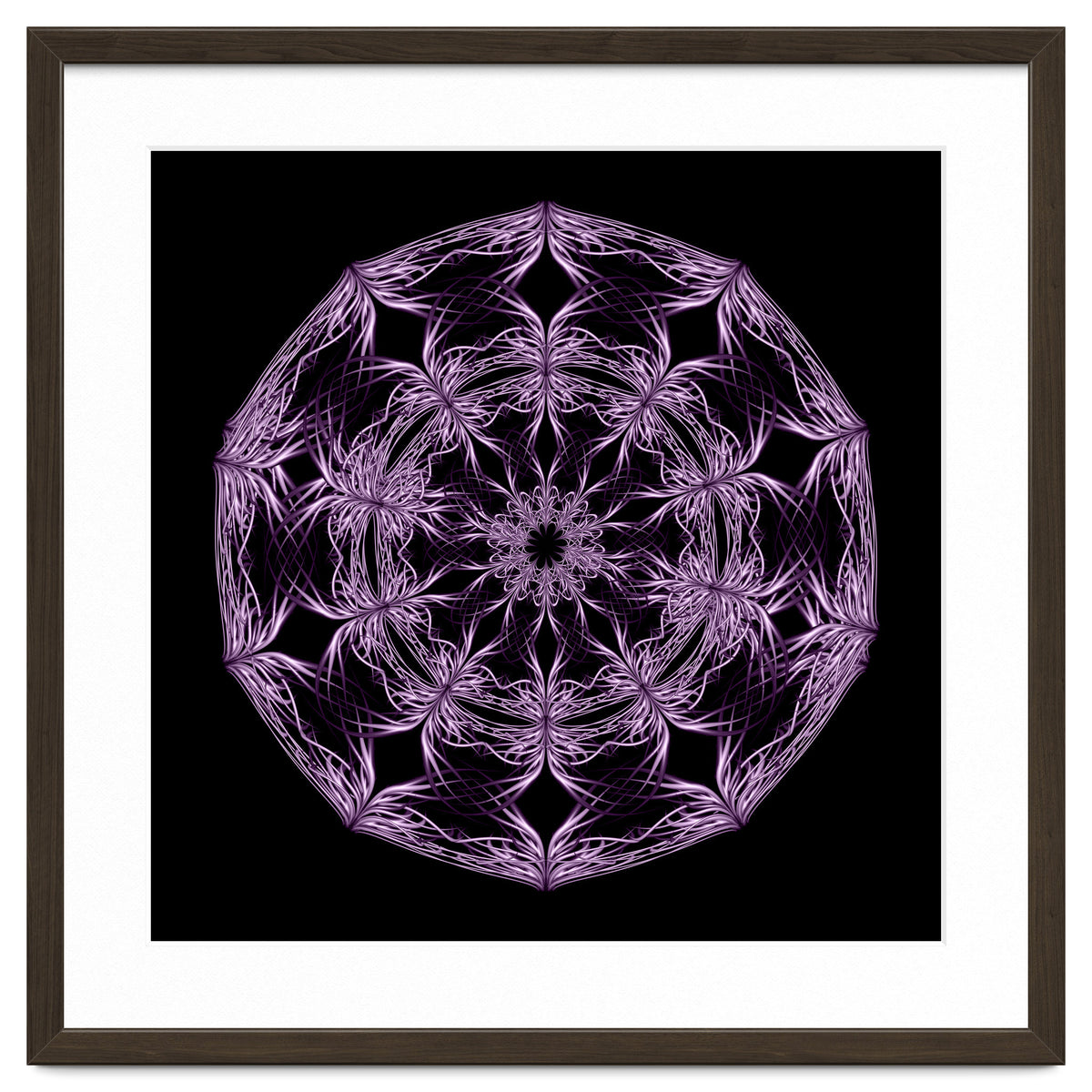 Mandala purple and black