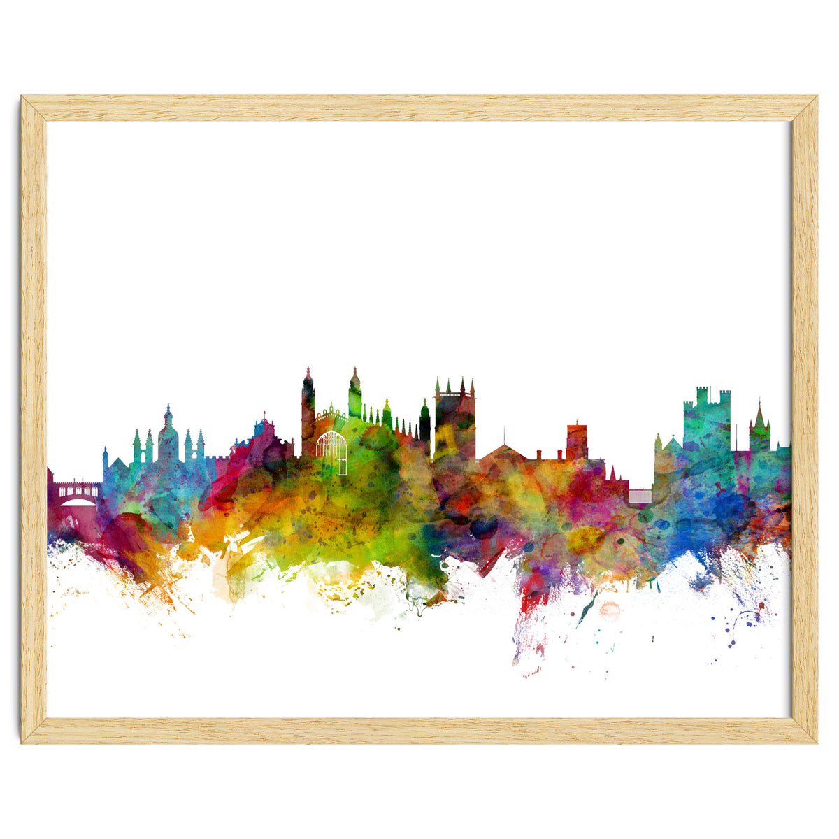 Cambridge England Skyline