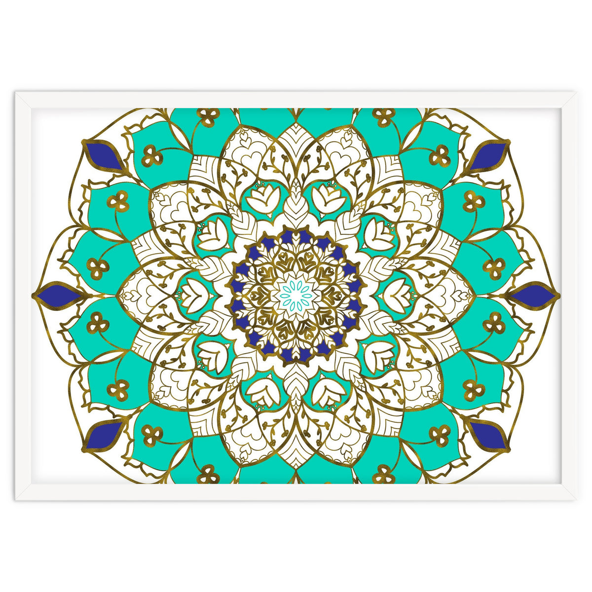 Blue and Gold Mandala