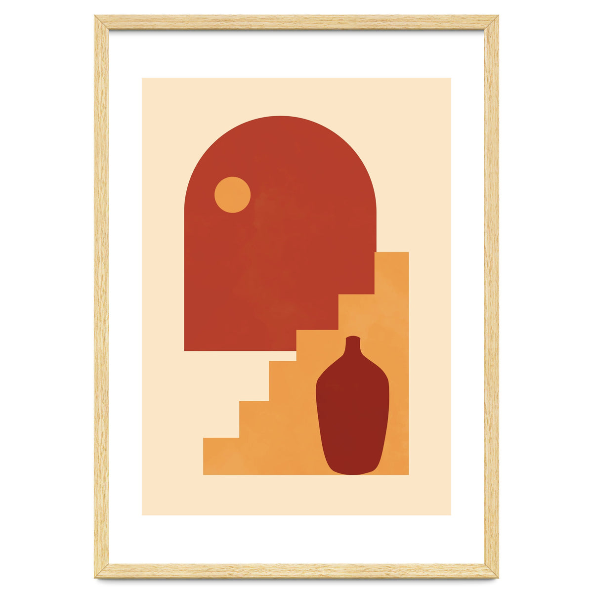 Geometric Print Mid Century Modern