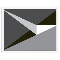 Geometric Shapes No. 73 - black & grey triangles