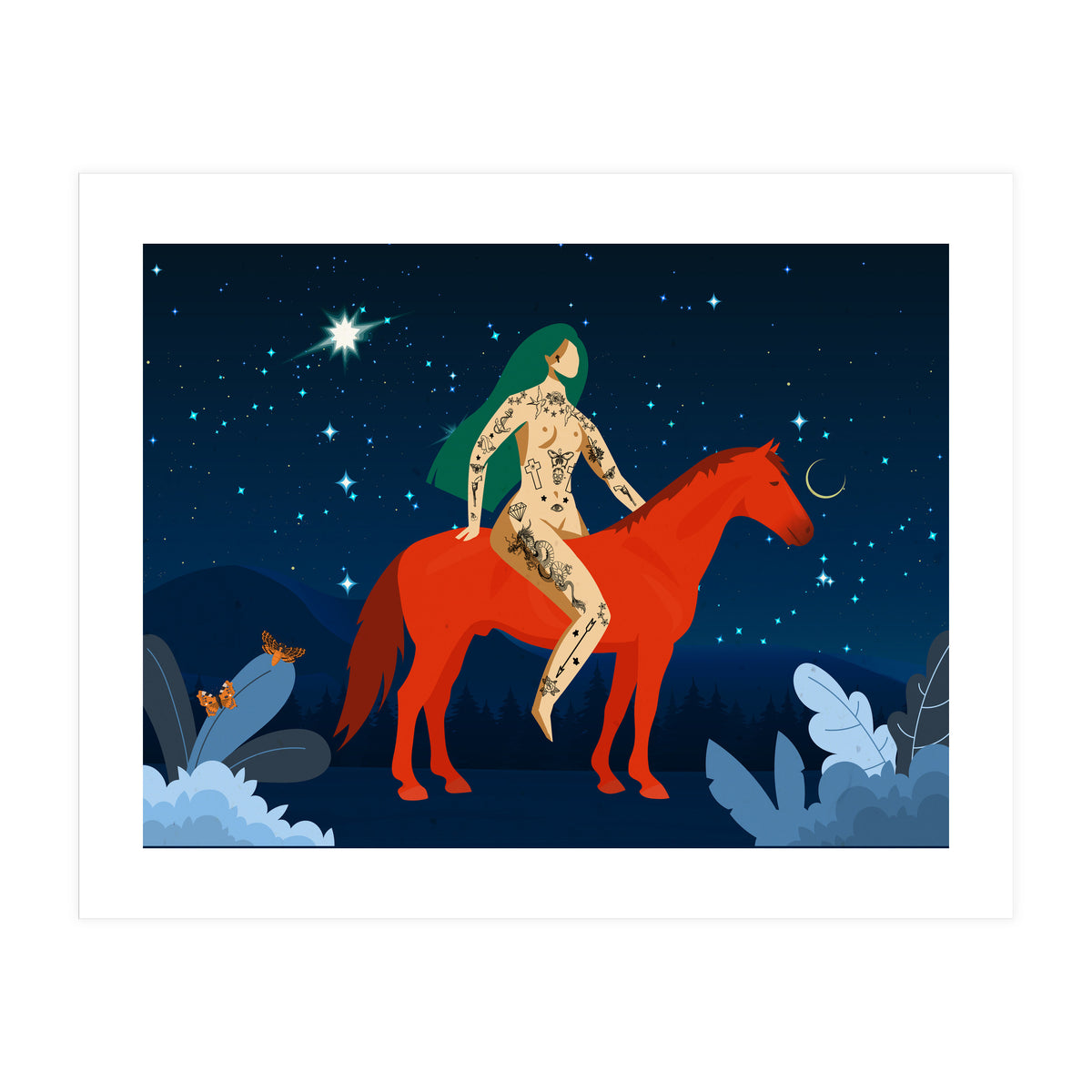 Riding My Red Horse (Print Only)