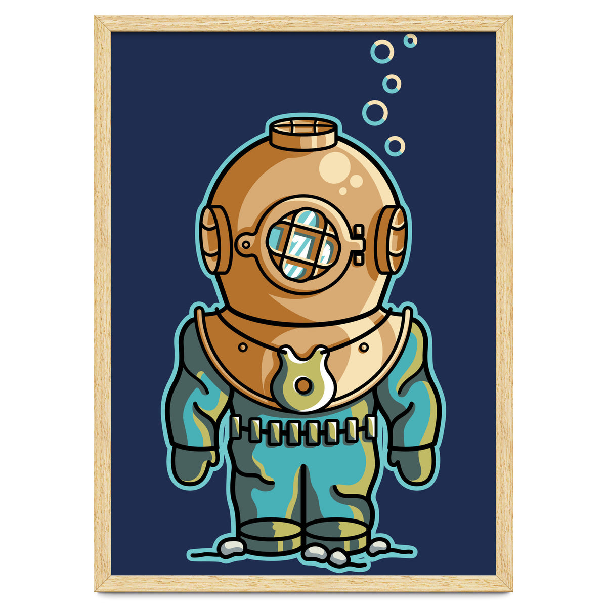 Cute Deep Sea Diver