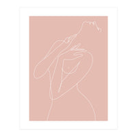wake woman line-pink (Print Only)