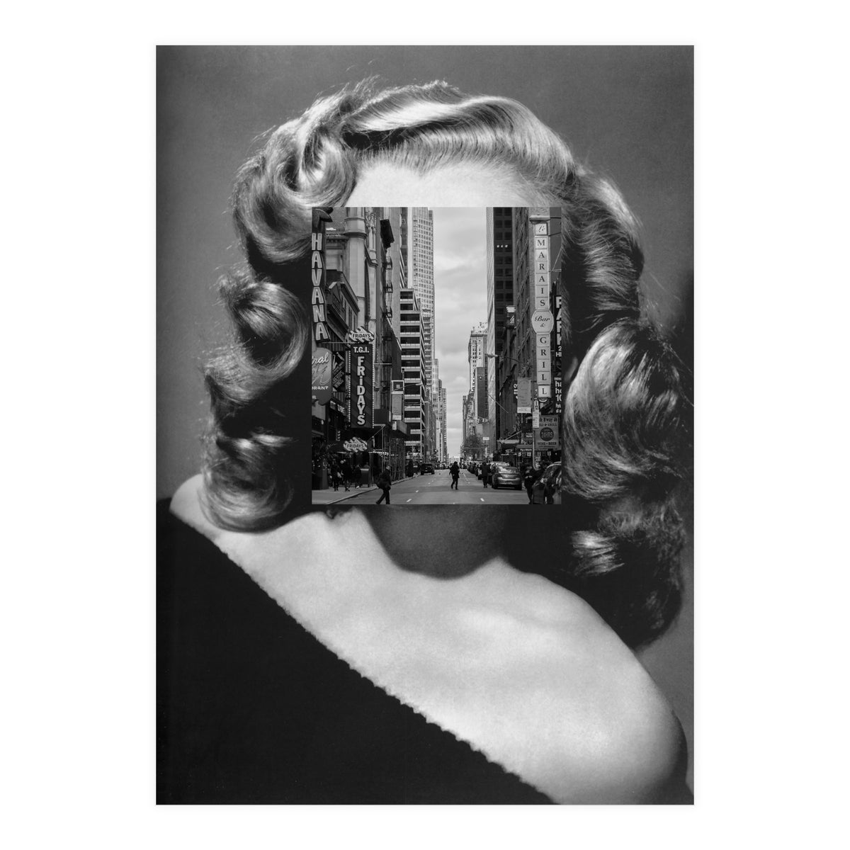 Marilyn In The Streets (Print Only)