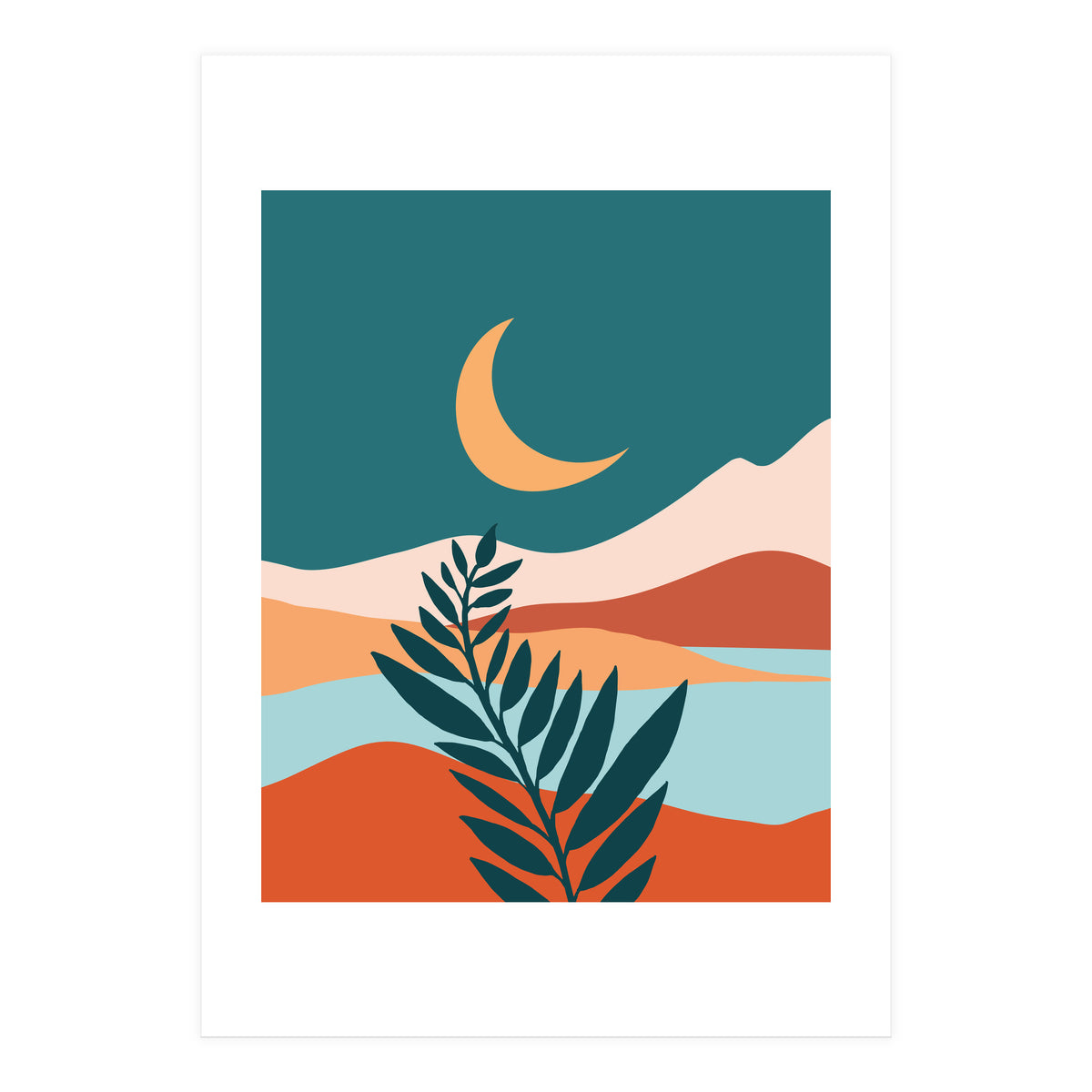 Moonlit Mediterranean (Print Only)
