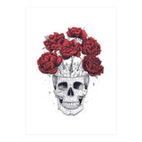 Skull With Peonies (Print Only) thumbnail