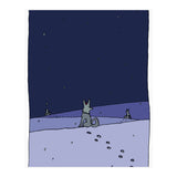 Dogs in Winter Night (Print Only) thumbnail