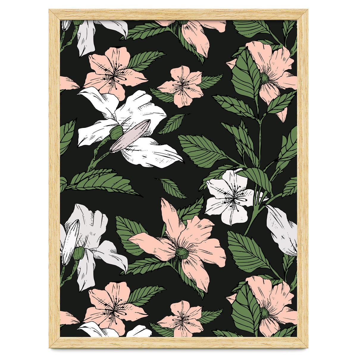 Flowers in the tropical night