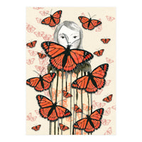 Surrounded by butterflies (Print Only)