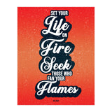 Set Your Life On Fire - Rumi Quote Typography (Print Only) thumbnail