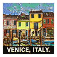 Colorful Venice Homes (Print Only)