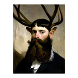 Man Stag Surreal Oil Painting (Print Only) thumbnail