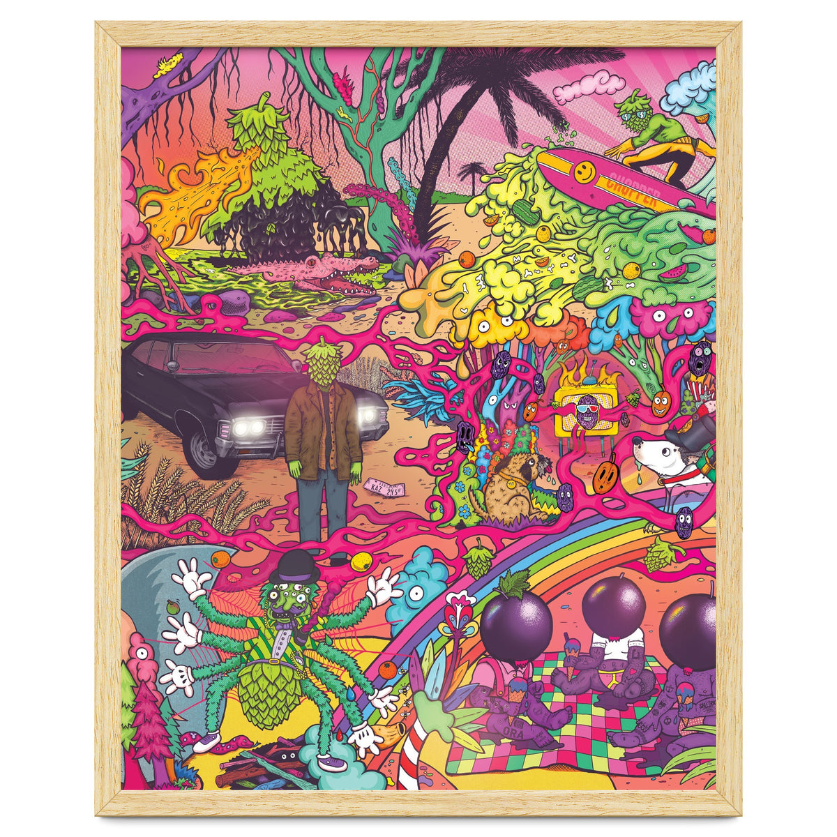 ABBEYDALE BREWERY COLLAB SERIES #2 FULL ILLUSTRATION - THORNBRIDGE, WILDE CHILD, RIDGESIDE, TORRSIDE, BOX SOCIAL, ORA BREWING