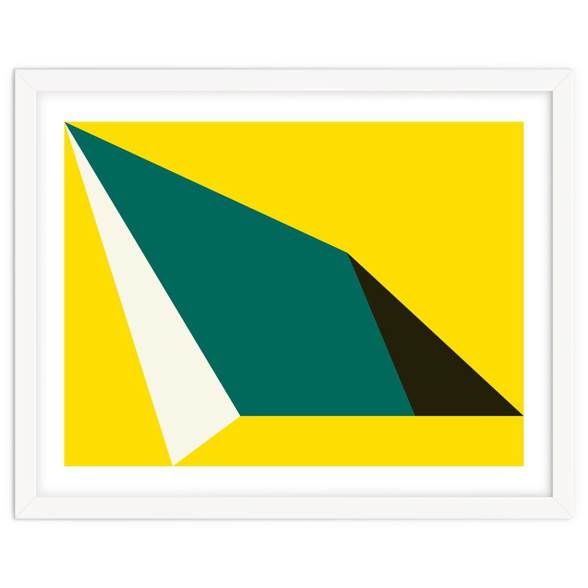 Geometric Shapes No. 74 - yellow, green & black