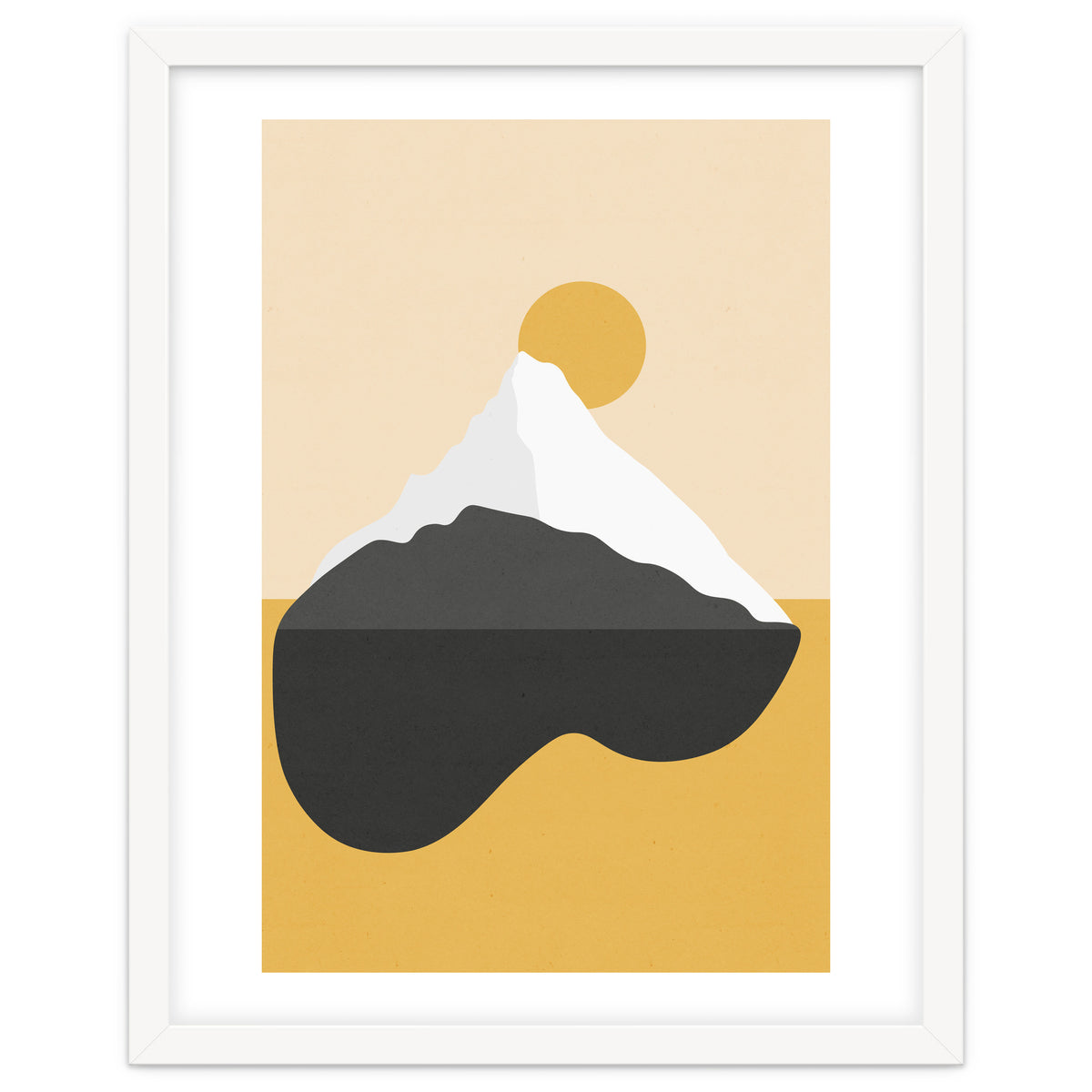 Abstract Mountain - Golden Desert