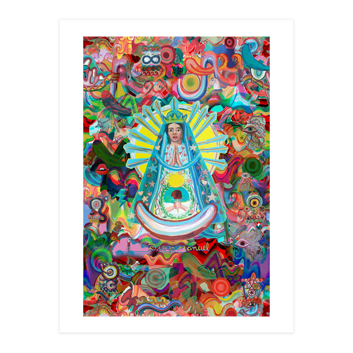 Virgen Y Graffiti 14 (Print Only)