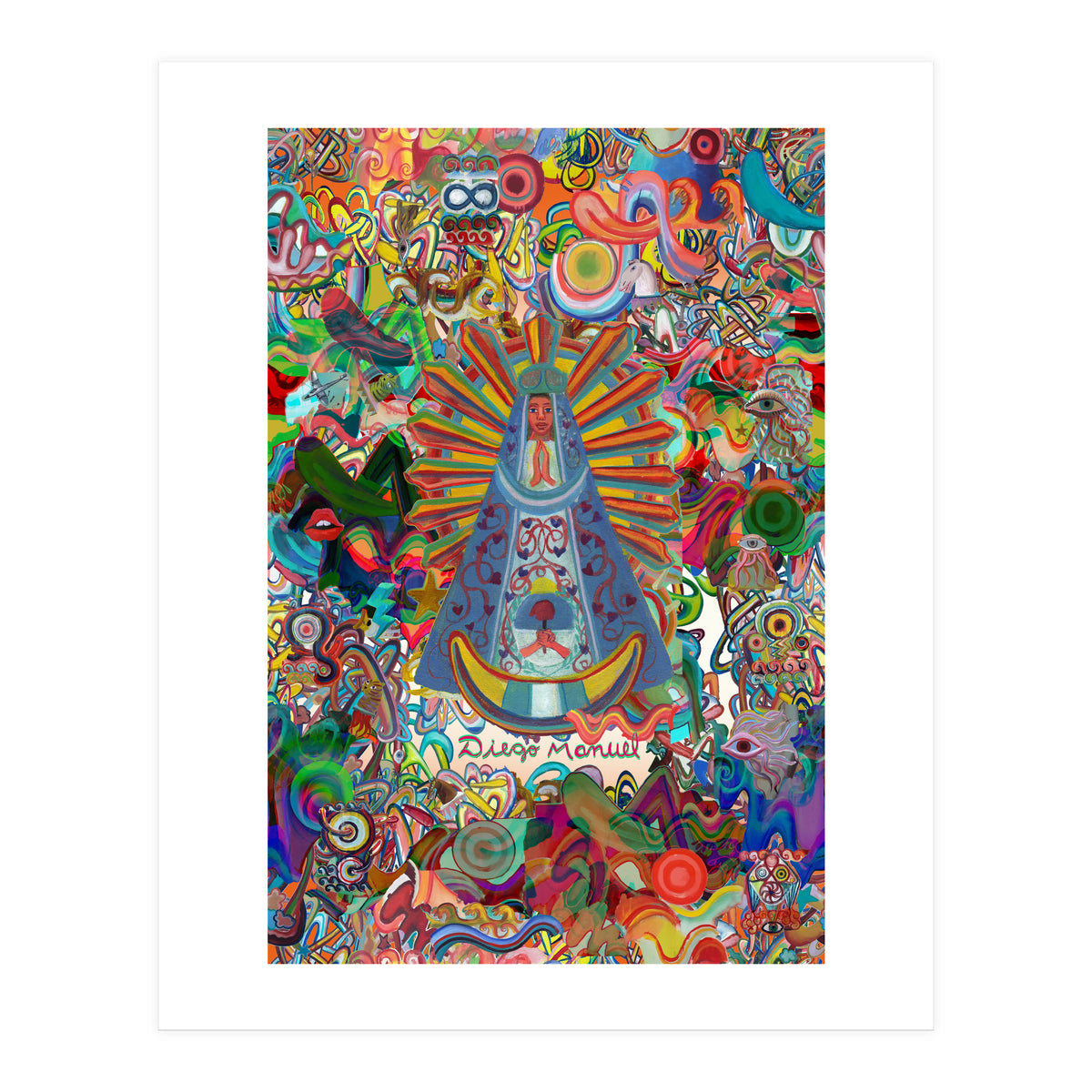 Virgen Y Graffiti 5 (Print Only)