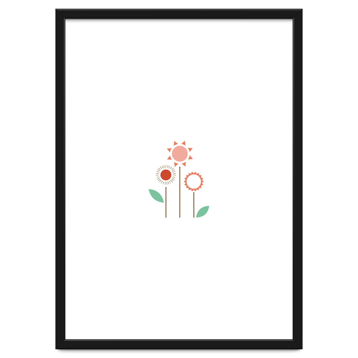 Sun And Flower On My Wall Rgb