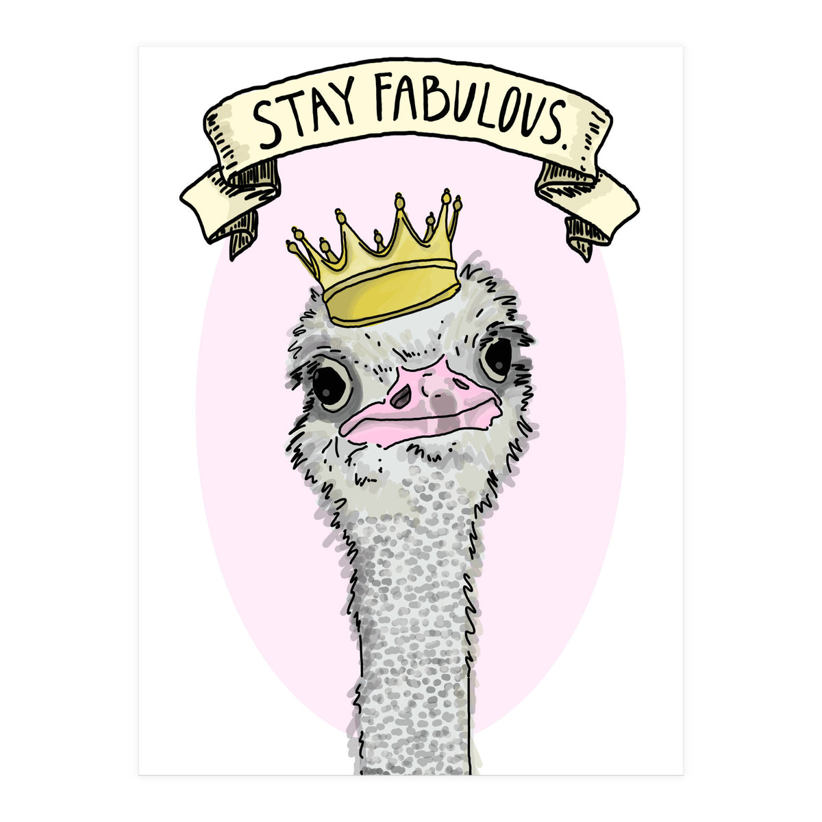 Fabulous Ostrich (Print Only)