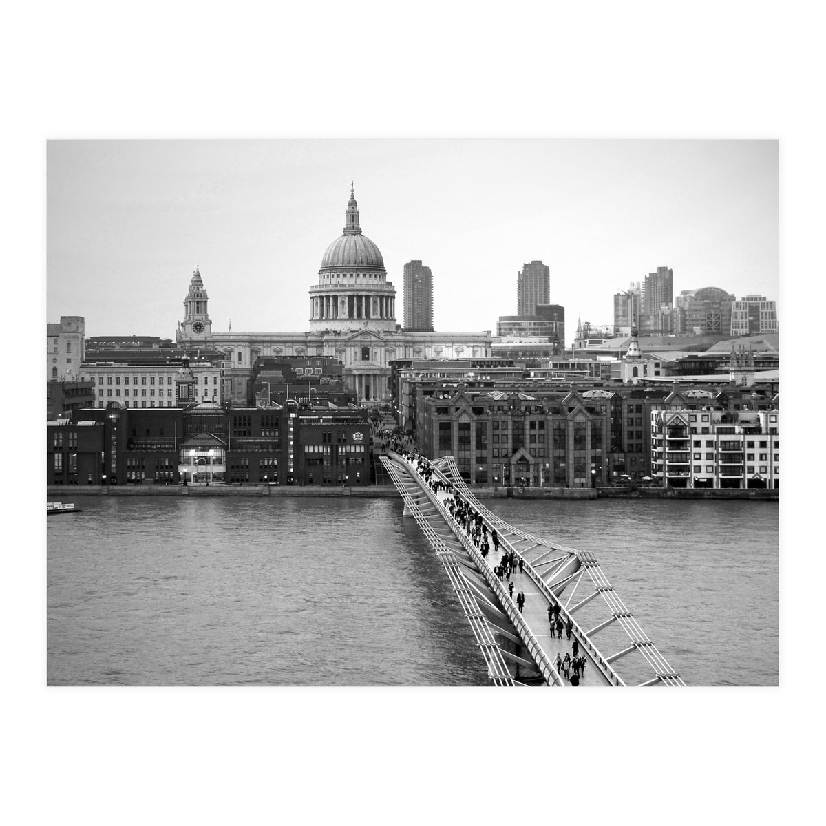 London St Pauls And Millennium Bridge  (Print Only)