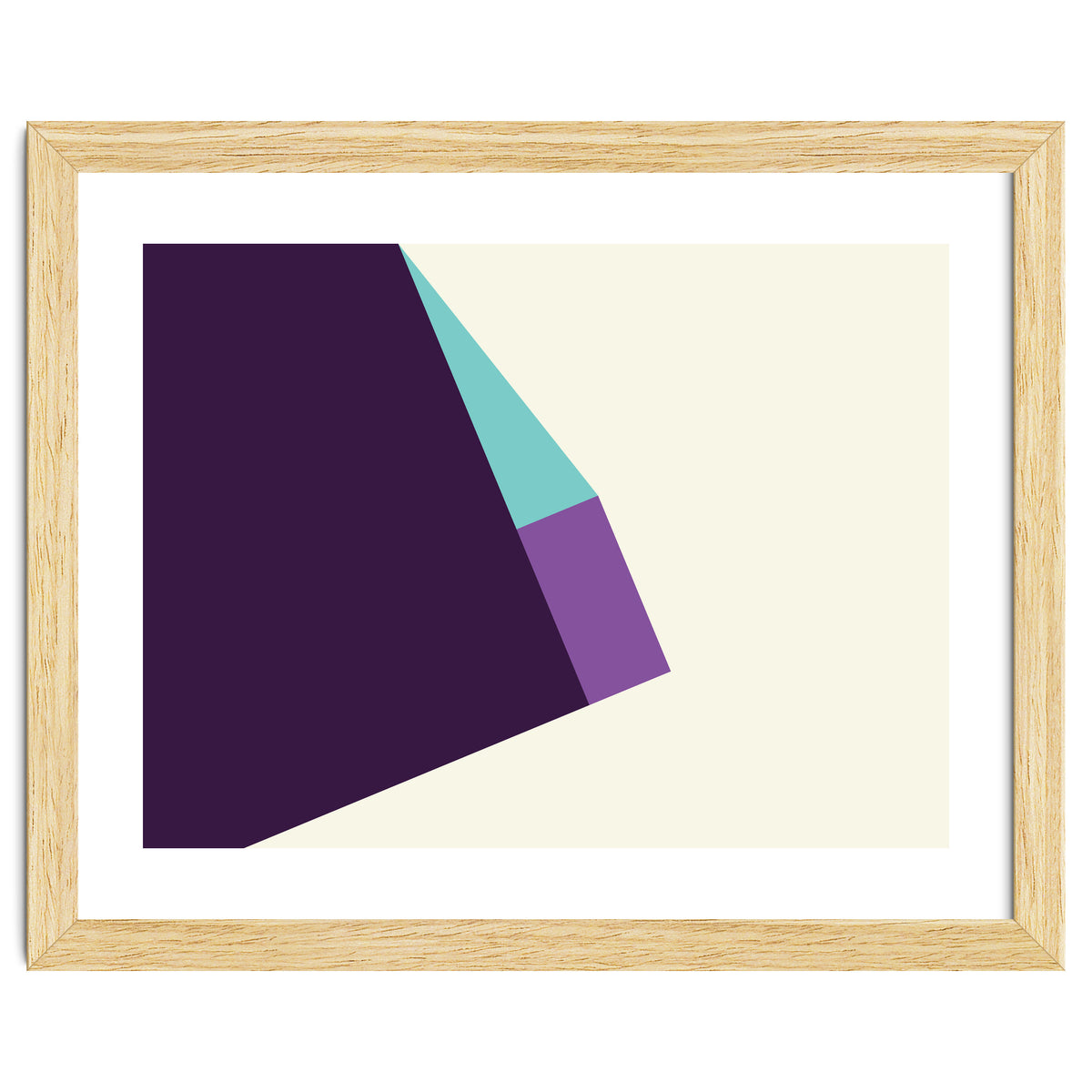 Geometric Shapes No. 42 -  lilac, blue & purple
