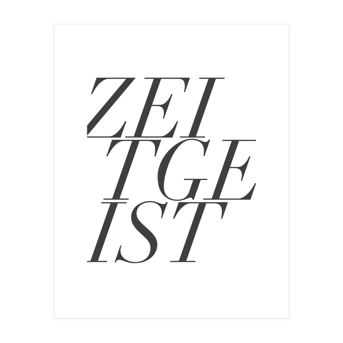 ZEITGEIST I (Print Only)