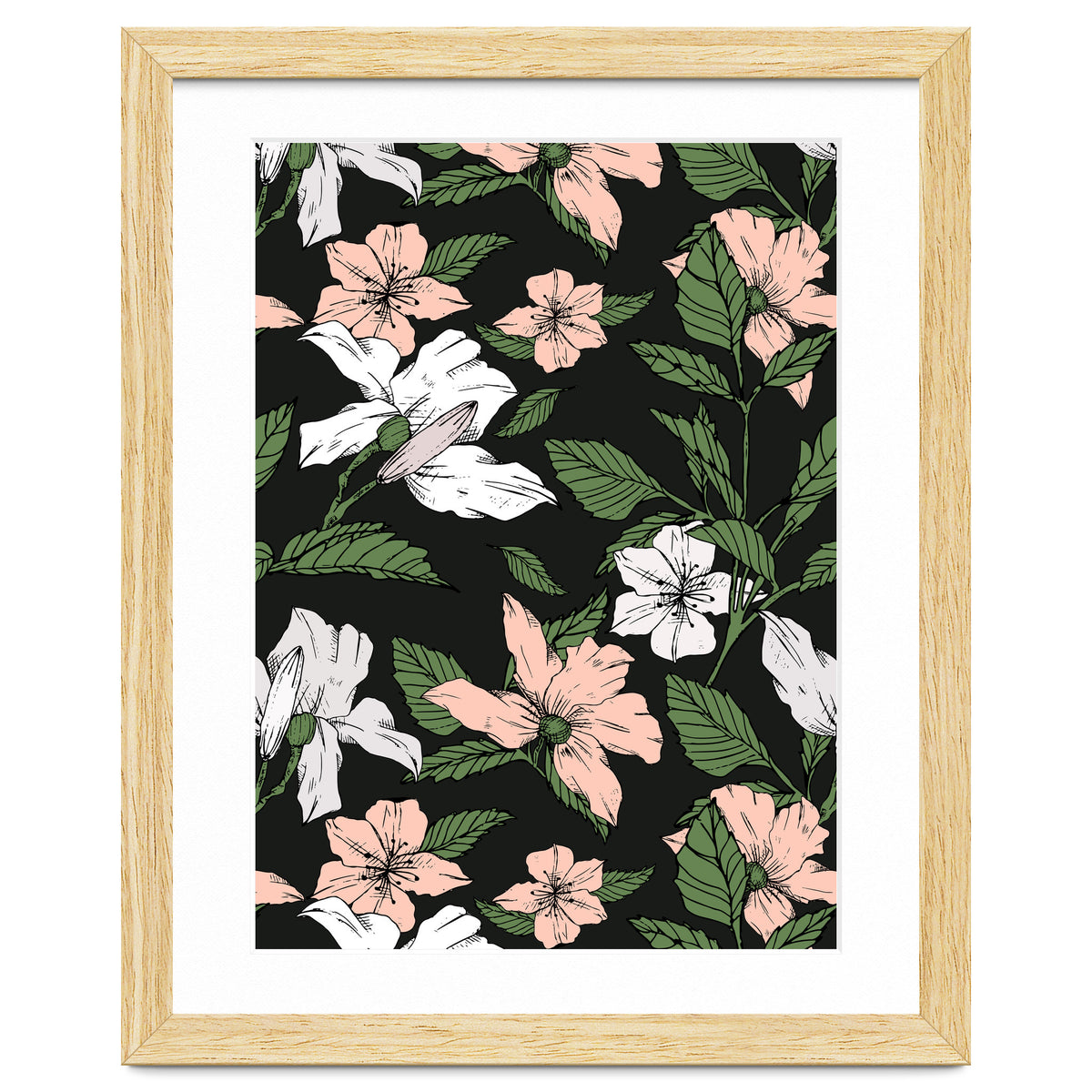 Flowers in the tropical night