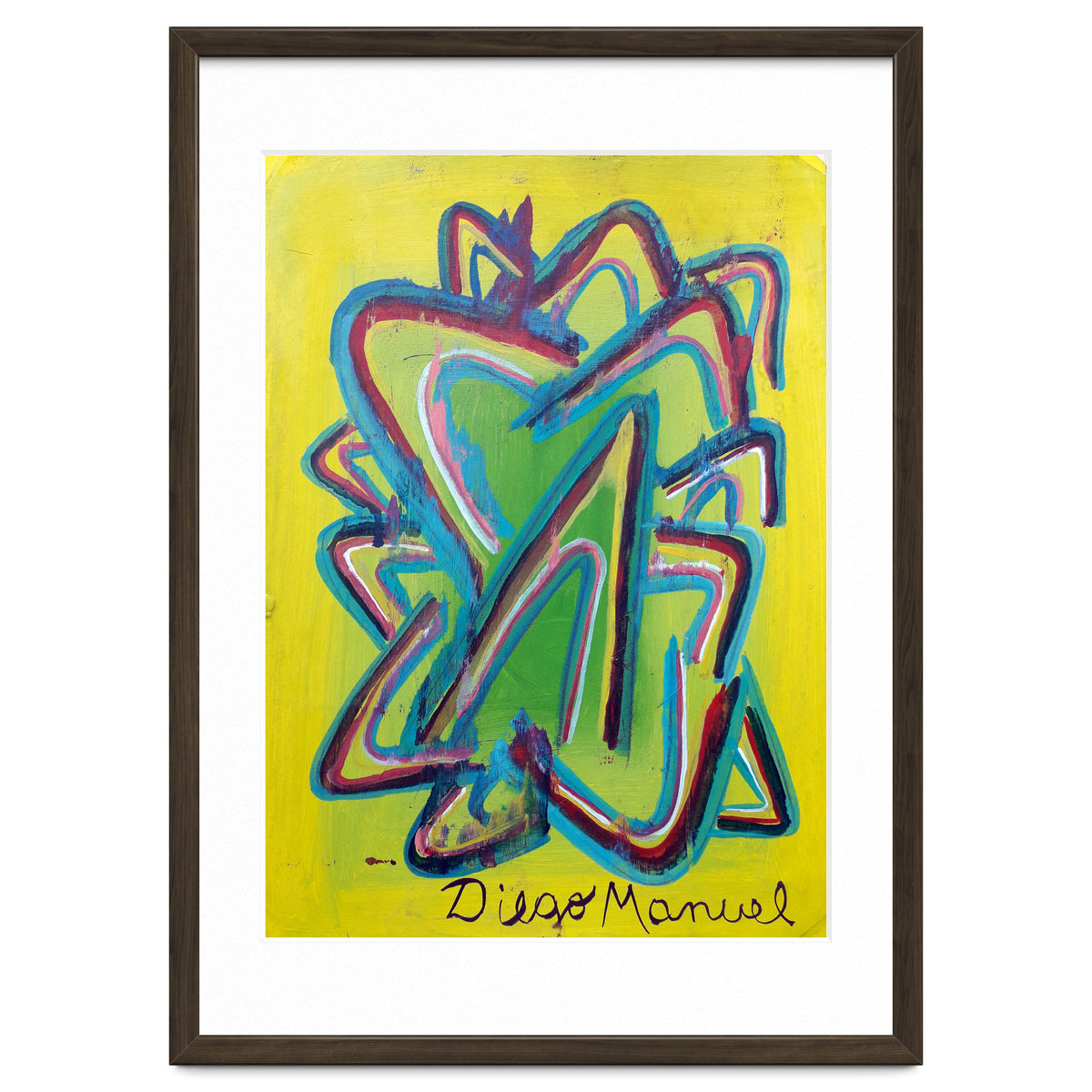 Forma Celeste Sobre Amarillo 2