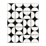 Mid-Century Modern Pattern No.2 - Black and White Concrete (Print Only) thumbnail