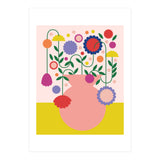 Happy flower Jar  (Print Only) thumbnail