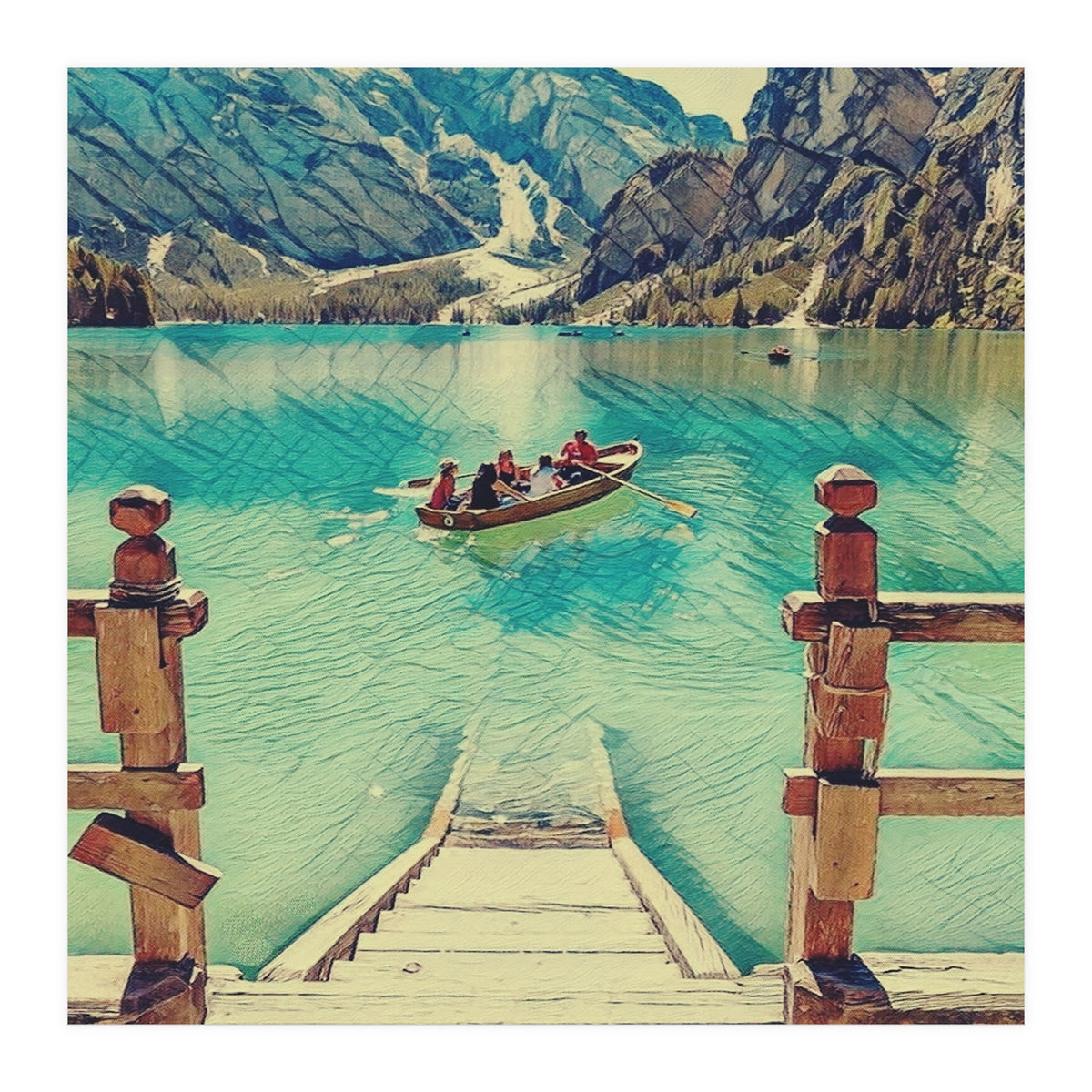 Boat Tour Italian Lake (Print Only)