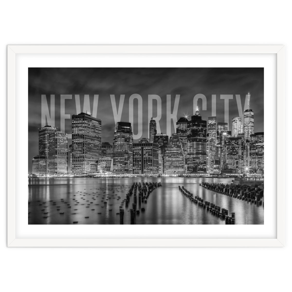 NEW YORK CITY Skyline | Monochrome