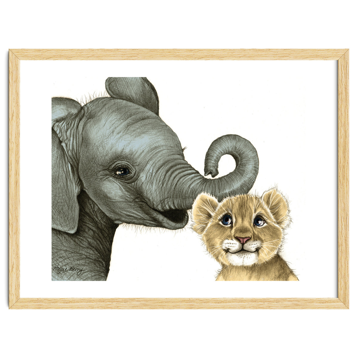 Best Friends, Elephant and Lion