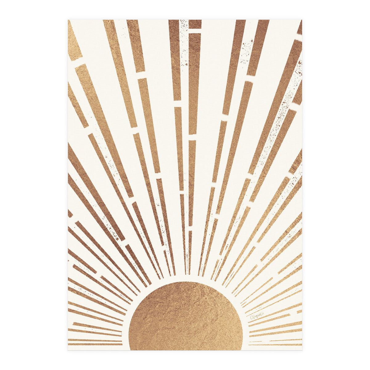 Sun Shines Inside You Gold (Print Only)