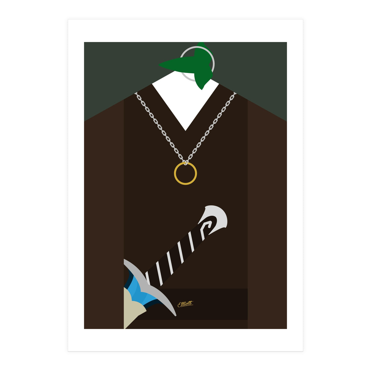 Frodo B and the One Ring (Print Only)