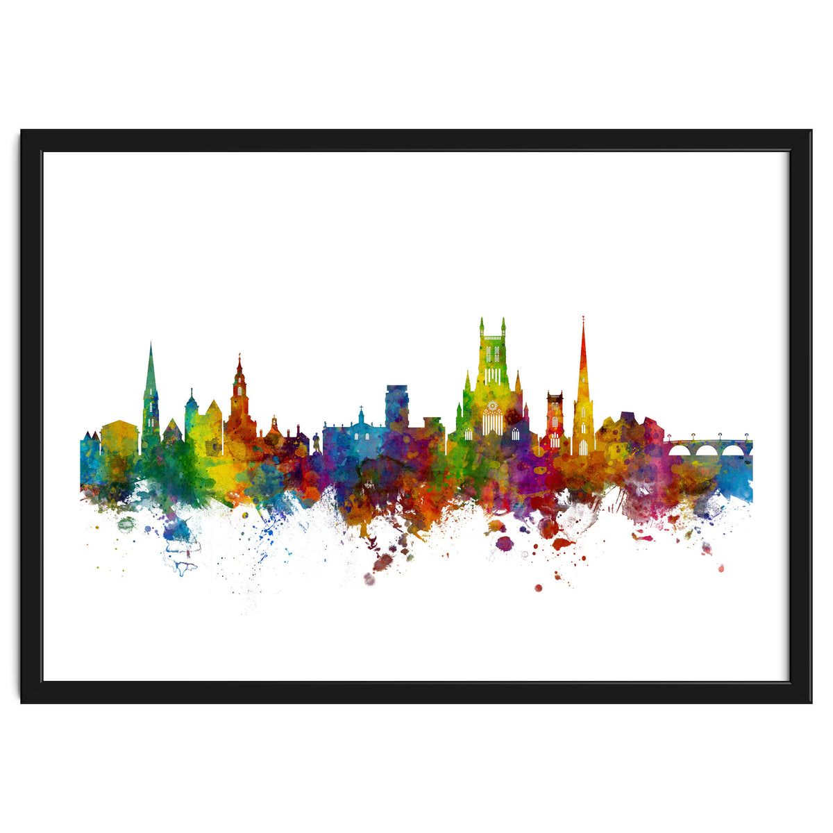 Worcester England Skyline