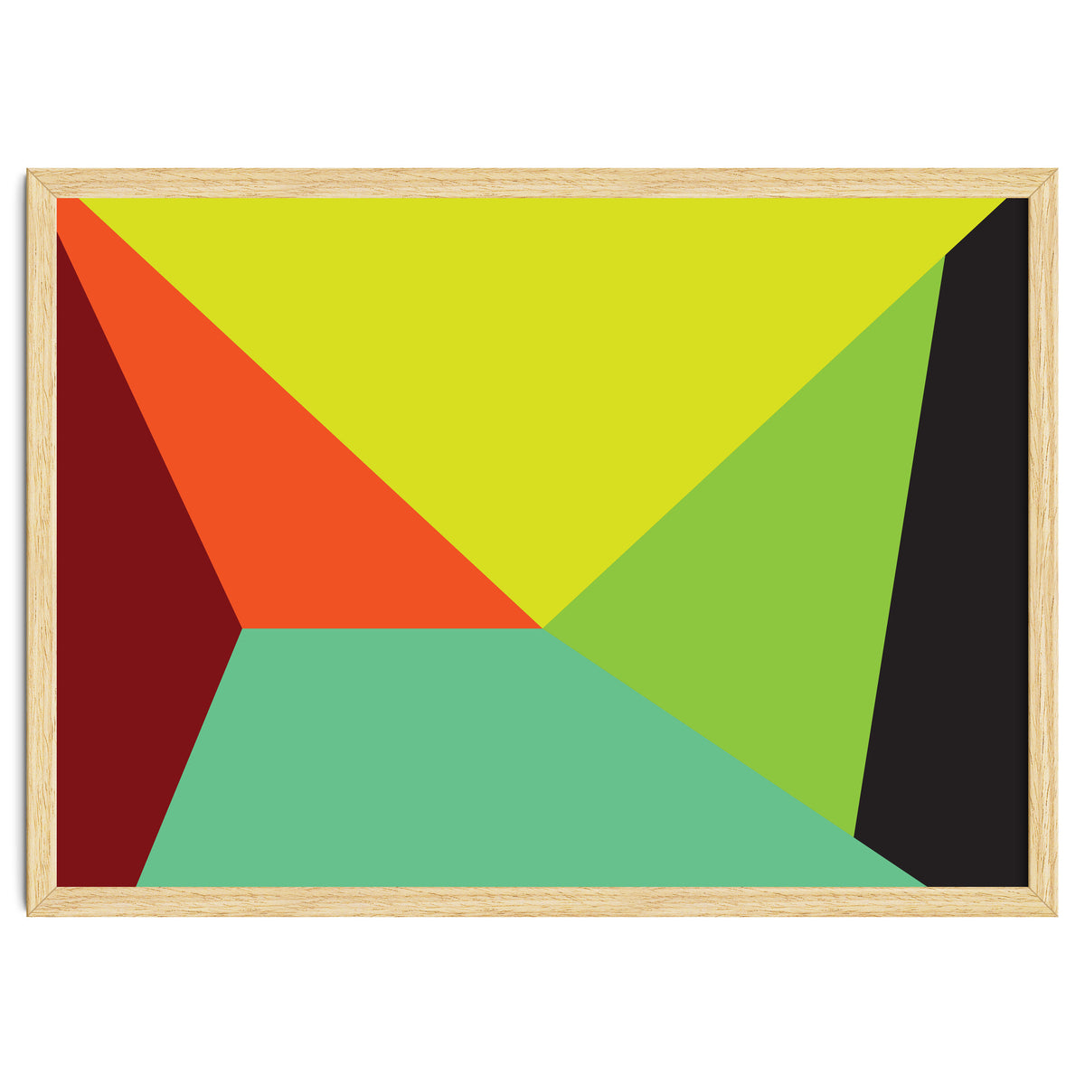 Geometric Shapes No. 31 -  yellow, orange & green