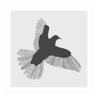 Bird Grey Poster (Print Only)