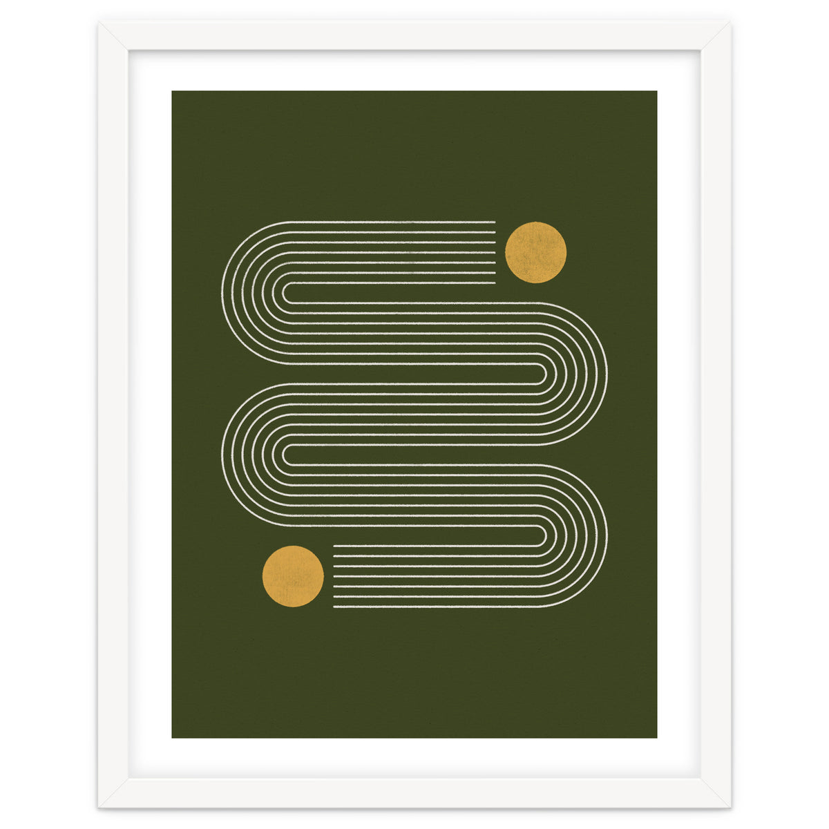 Mid-Century Modern No.25 - Woodblock Print