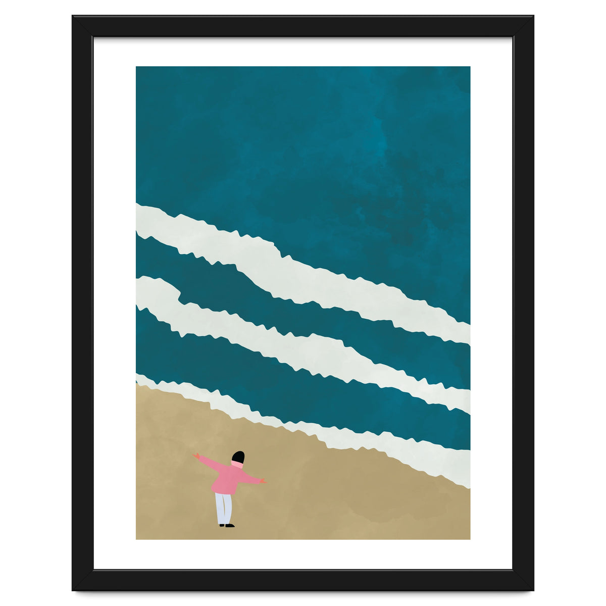 Minimalist Beach Illustration