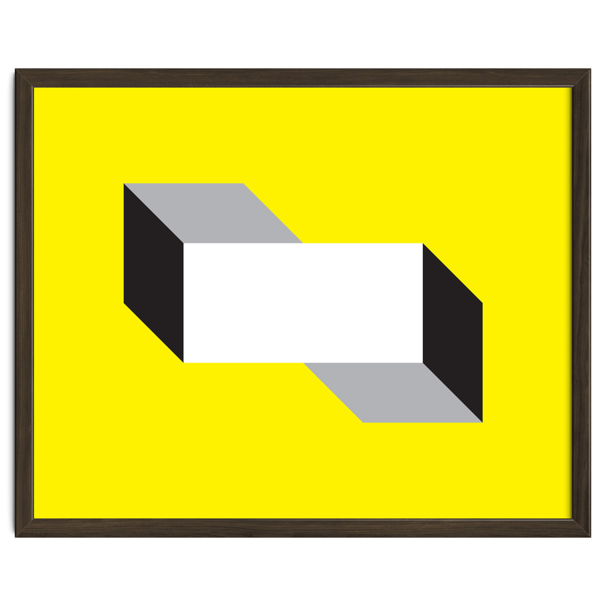 Geometric Shapes No. 50 - yellow, black & grey