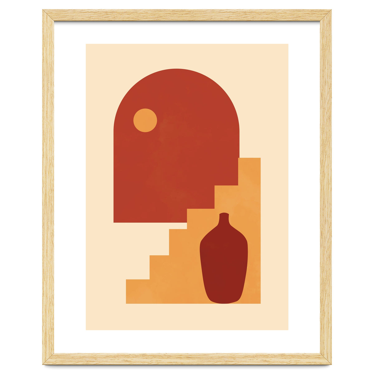 Geometric Print Mid Century Modern