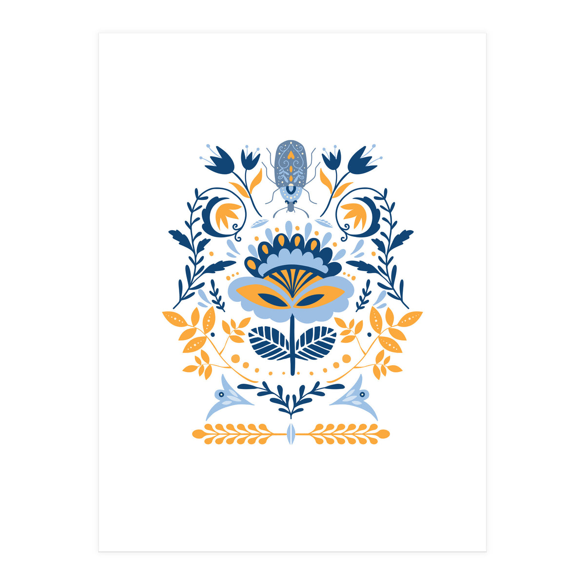 Scandinavian Folk Study 011  (Print Only)